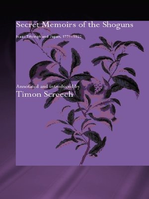 cover image of Secret Memoirs of the Shoguns